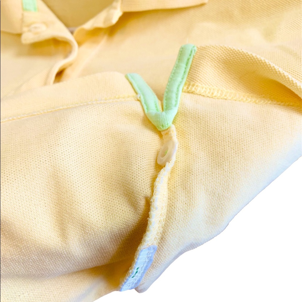 🌴 Lilly Pulitzer Yellow Polo Shirt Resort Fit - Picture 7 of 9